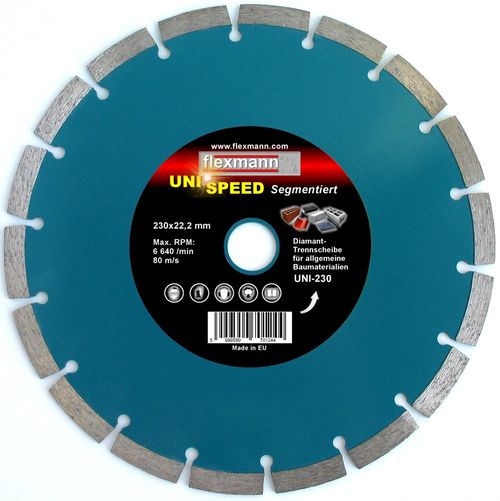 UNI-speed szegmentált gyémánttárcsa, gyémántkorong,
